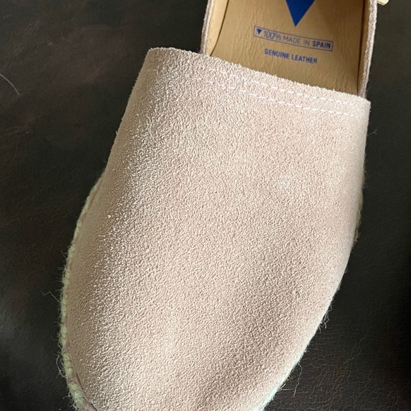 Verbenas Suede Leather Carmen Flat Espadrilles, Shoes Made In Spain, Size 9.5 - Picture 8 of 9